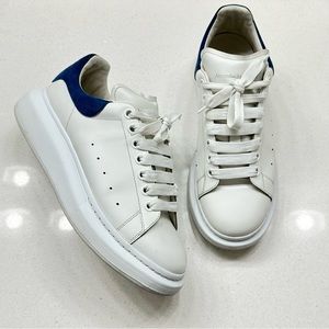 Alexander McQueen Oversized Larry Leather Low-Top Sneakers